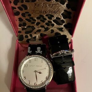Betsey Johnson Watch Set.